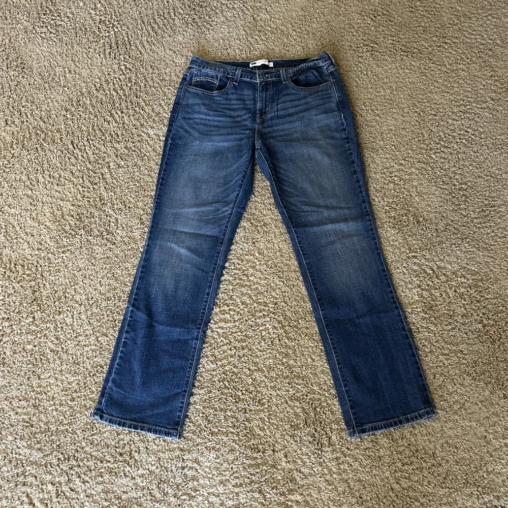 Levis‎ 505 Jeans Mens 29x30 Blue Straight Leg Medium Wash Fade Denim Pants